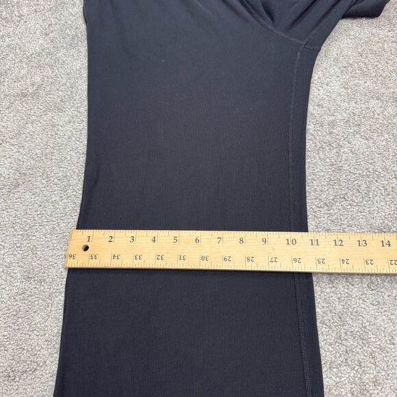 Vuori Ribbed Knit Wide Leg Jumpsuit Womens Large Navy Blue Elastic Drawstring - Picture 16 of 16